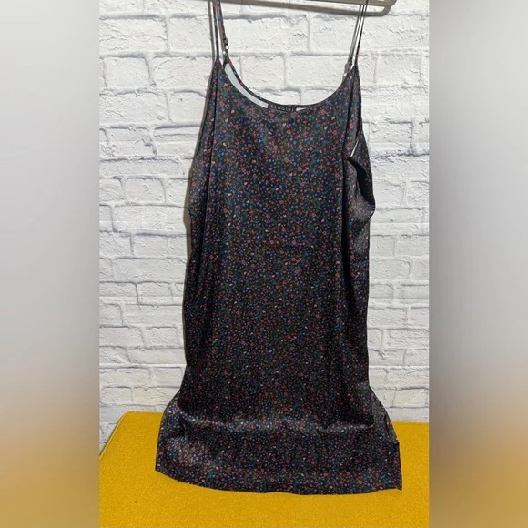 Eloquii Black Floral Slip Dress, Size 20 - Picture 2 of 6